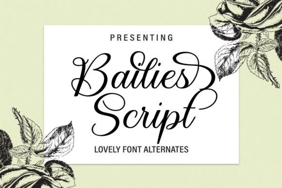 Bailies Script: Crafting Elegance in Every Stroke