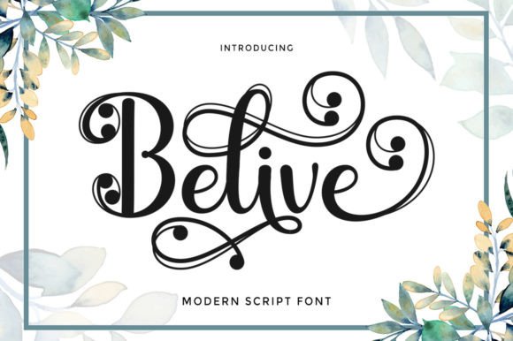 Belive Script: A Modern Calligraphy Font for Refined Design