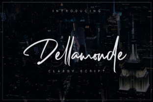 Dellamonde Script: A Luxury Script Font for Refined Designs