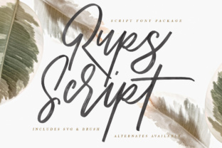 Give Your Designs an Authentic Brush Handcrafted Feel with Rups Script