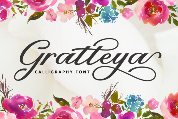 Gratteya Script: A Sweet Calligraphy Font for Modern Projects