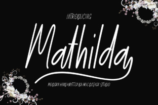 Mathilda Script: A Modern Handwritten Font for Elegant Design
