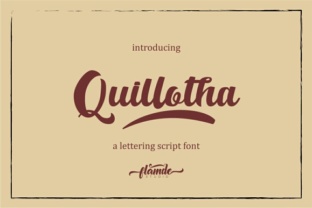 Quillotha Script: The Handmade Font for Authentic Design