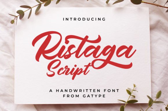Ristaga Script: The Bold, Old-School Typeface for Strong Branding